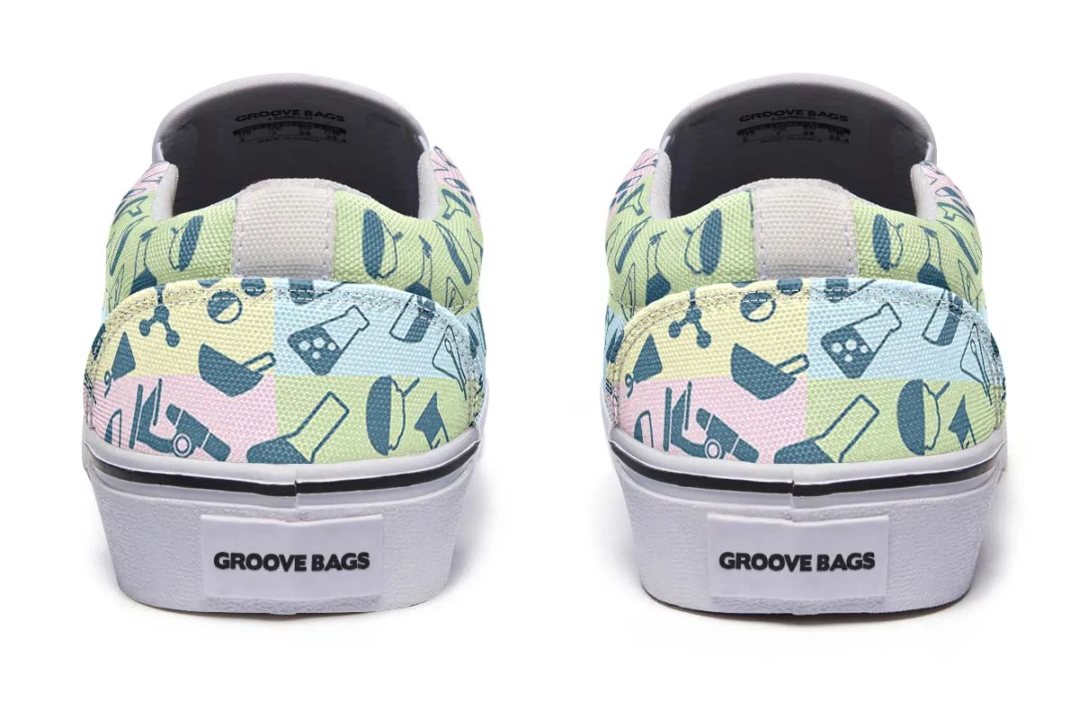 Science Symbols Slip-On Shoes