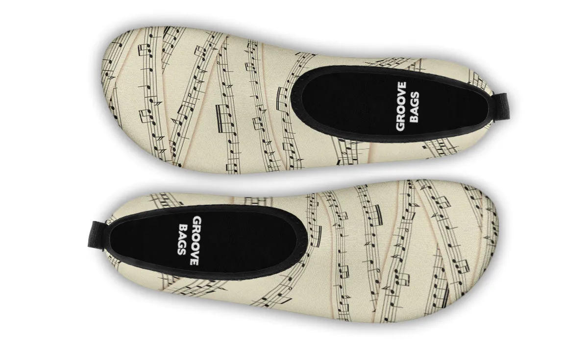 Sheet Music Aqua Barefoot Shoes