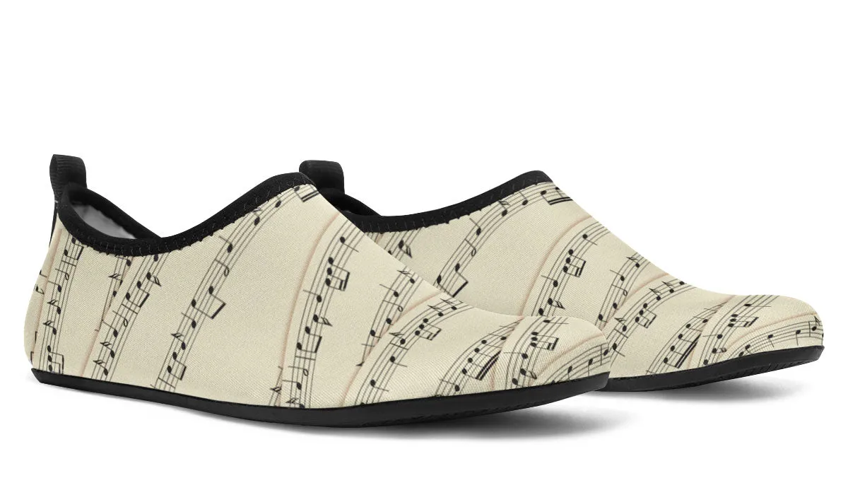 Sheet Music Aqua Barefoot Shoes