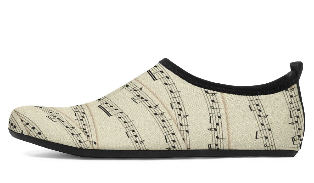 Sheet Music Aqua Barefoot Shoes