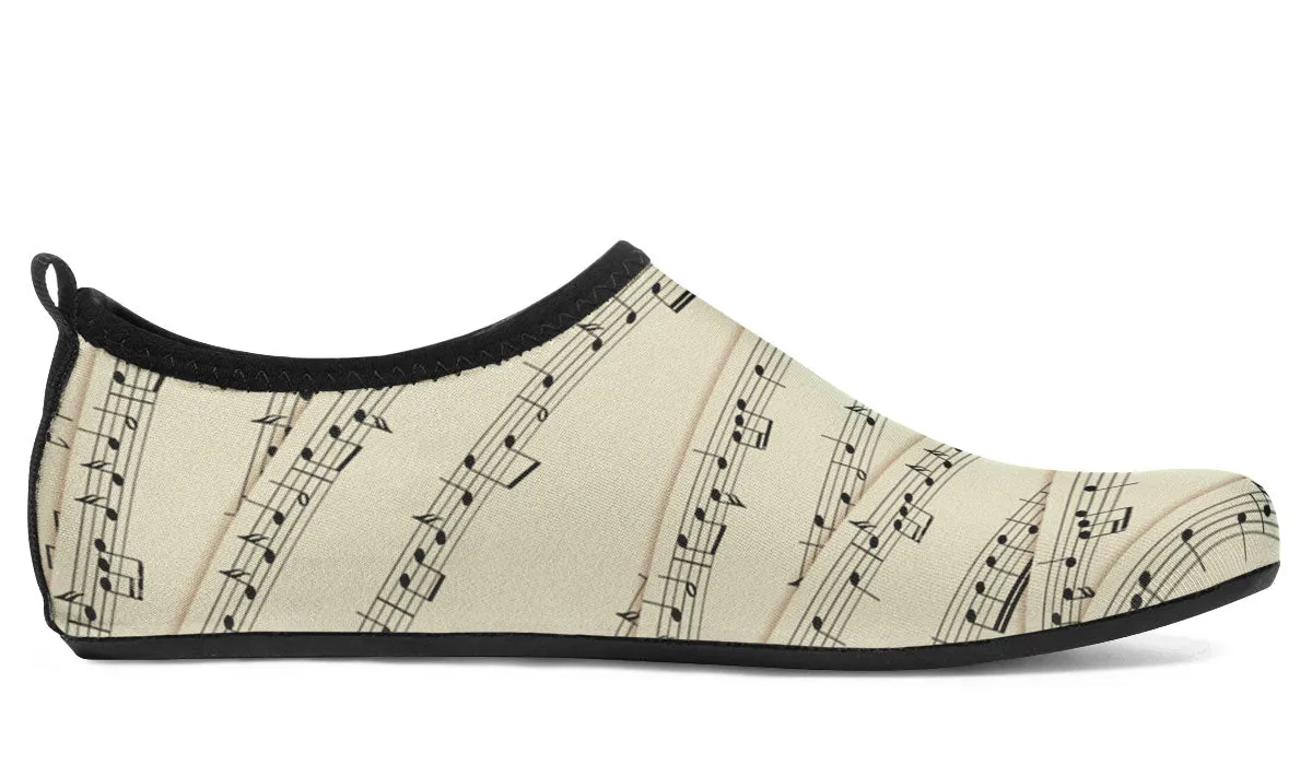 Sheet Music Aqua Barefoot Shoes