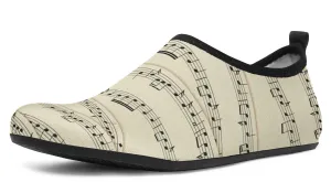 Sheet Music Aqua Barefoot Shoes