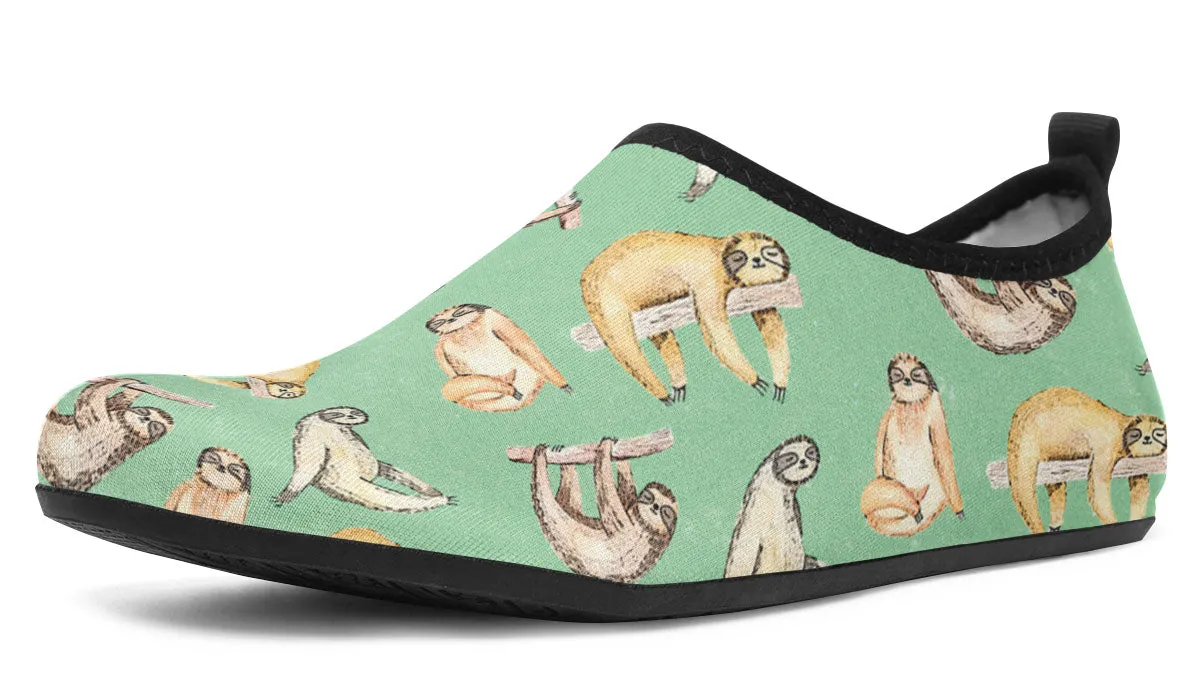 Sloth Lovers Aqua Barefoot Shoes