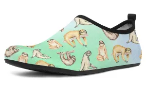 Sloth Pattern Aqua Barefoot Shoes