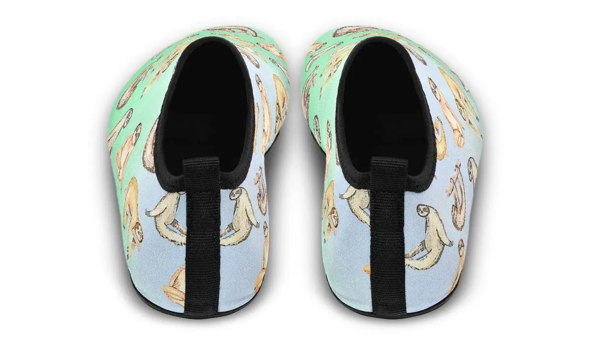 Sloth Pattern Aqua Barefoot Shoes