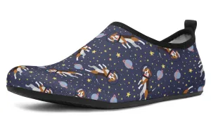 Space Beagle Aqua Barefoot Shoes