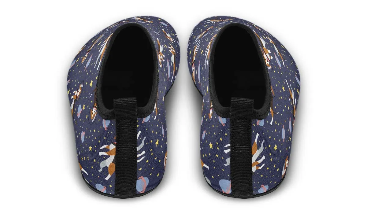 Space Beagle Aqua Barefoot Shoes
