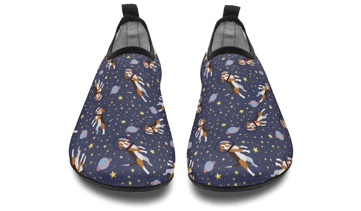 Space Beagle Aqua Barefoot Shoes