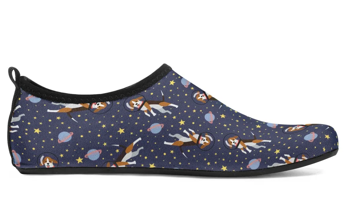 Space Beagle Aqua Barefoot Shoes