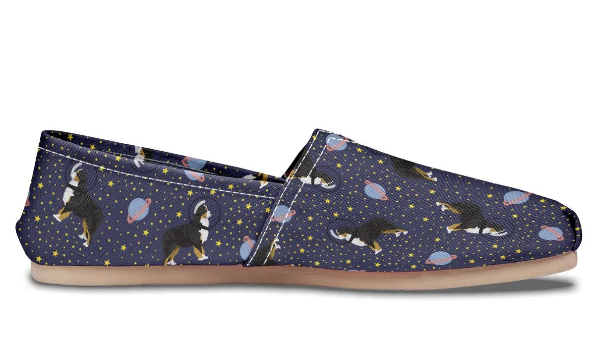 Space Bernese Mountain Dog Casual Shoes