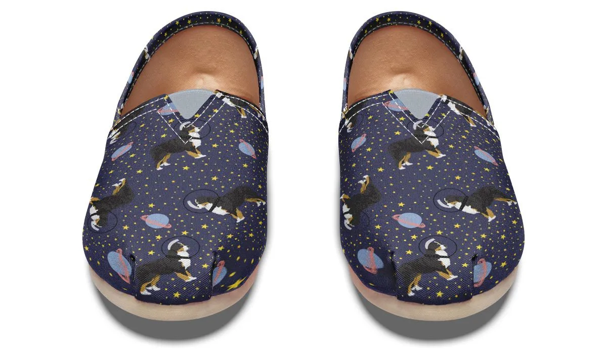 Space Bernese Mountain Dog Casual Shoes