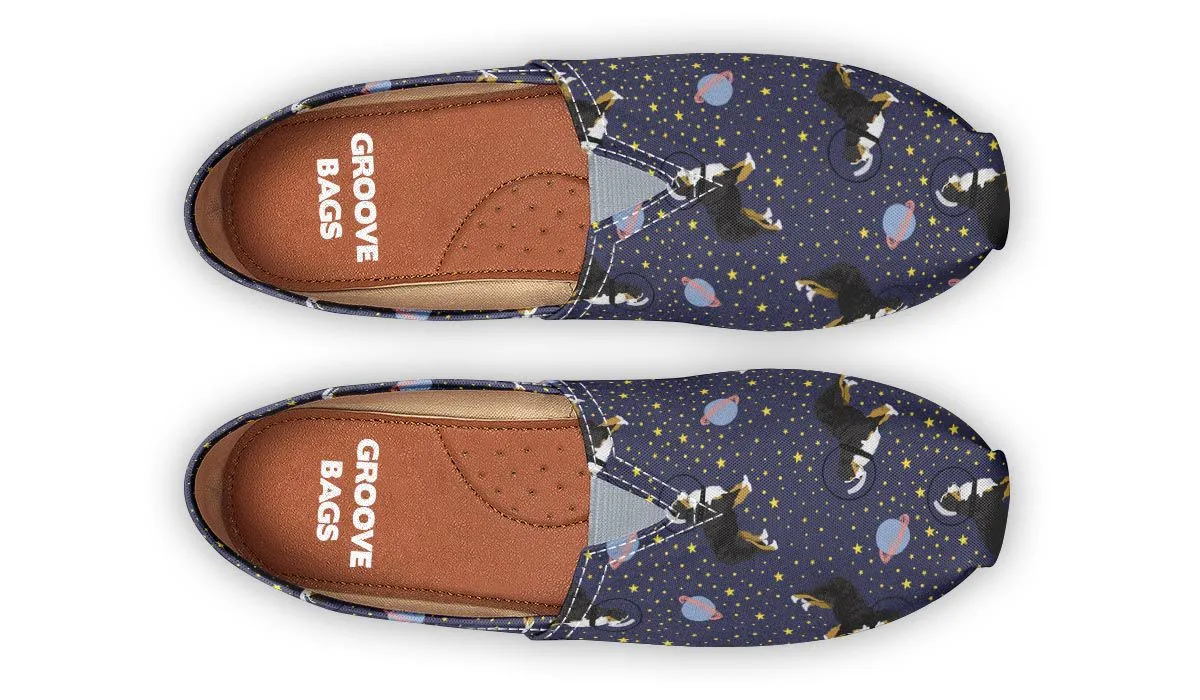 Space Bernese Mountain Dog Casual Shoes