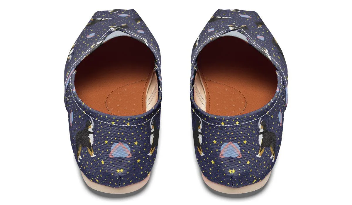 Space Bernese Mountain Dog Casual Shoes
