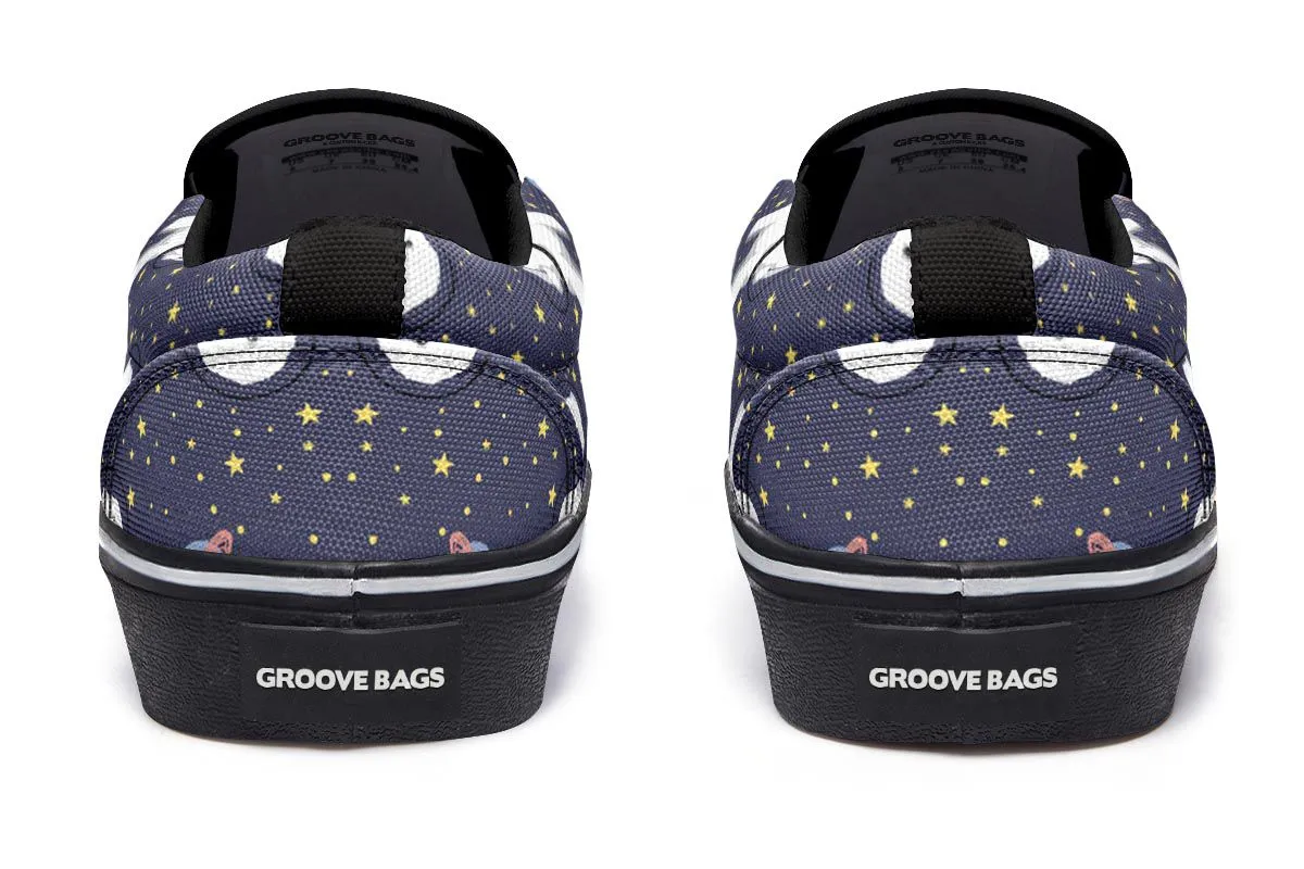 Space Bichon Frise Slip-On Shoes