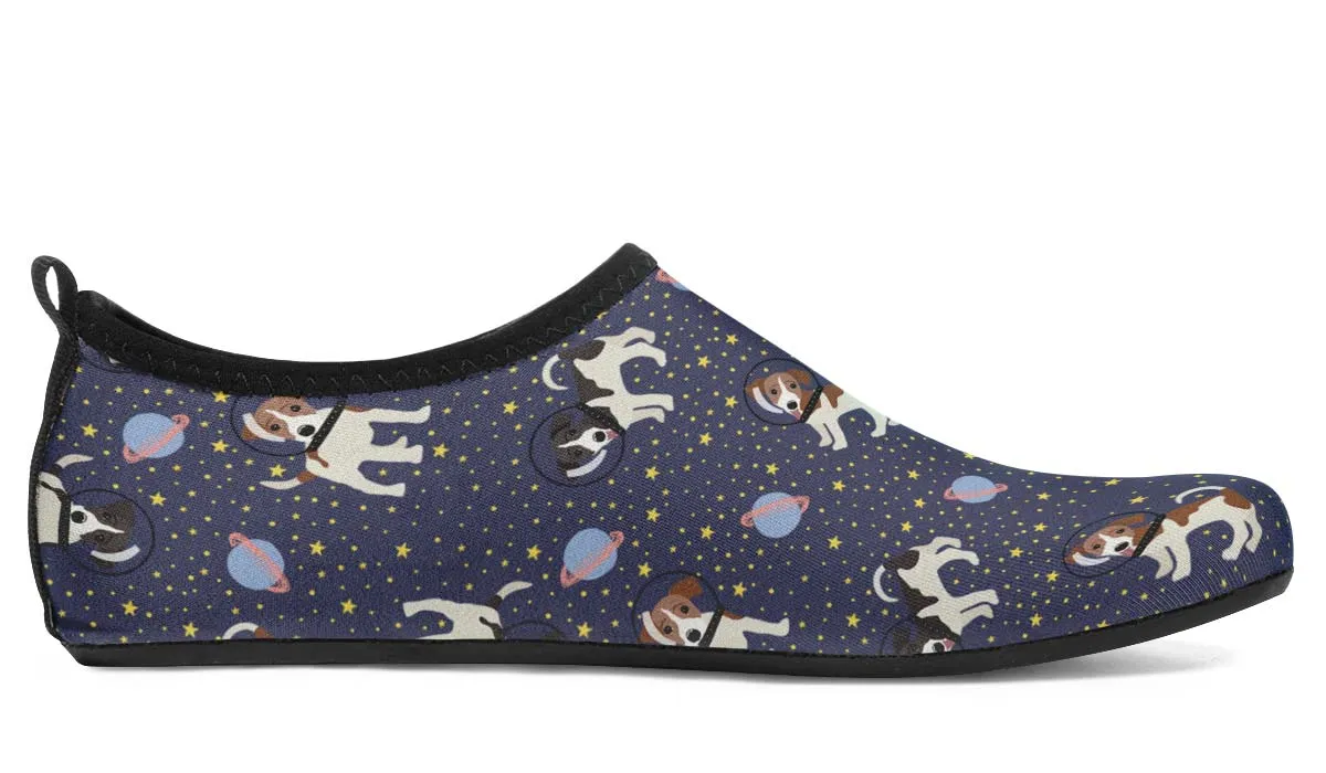Space Jack Russell Aqua Barefoot Shoes
