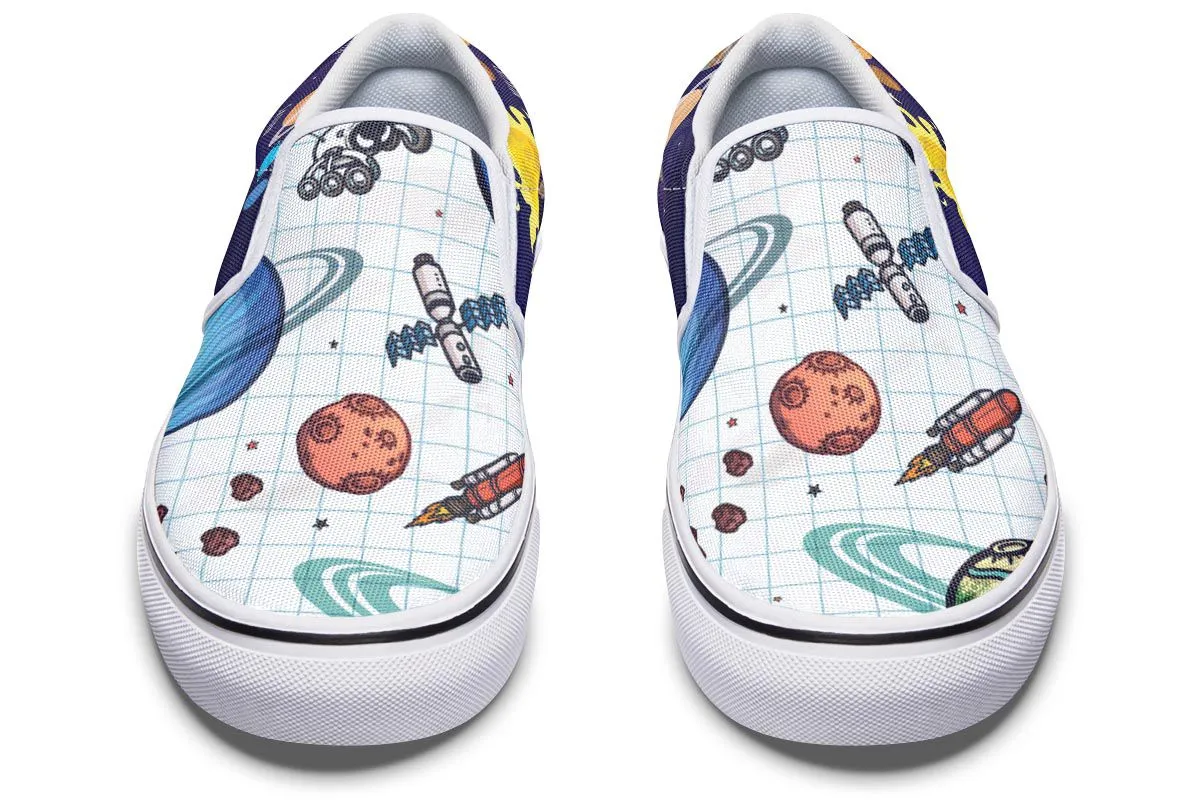Space Notebook Slip-On Shoes
