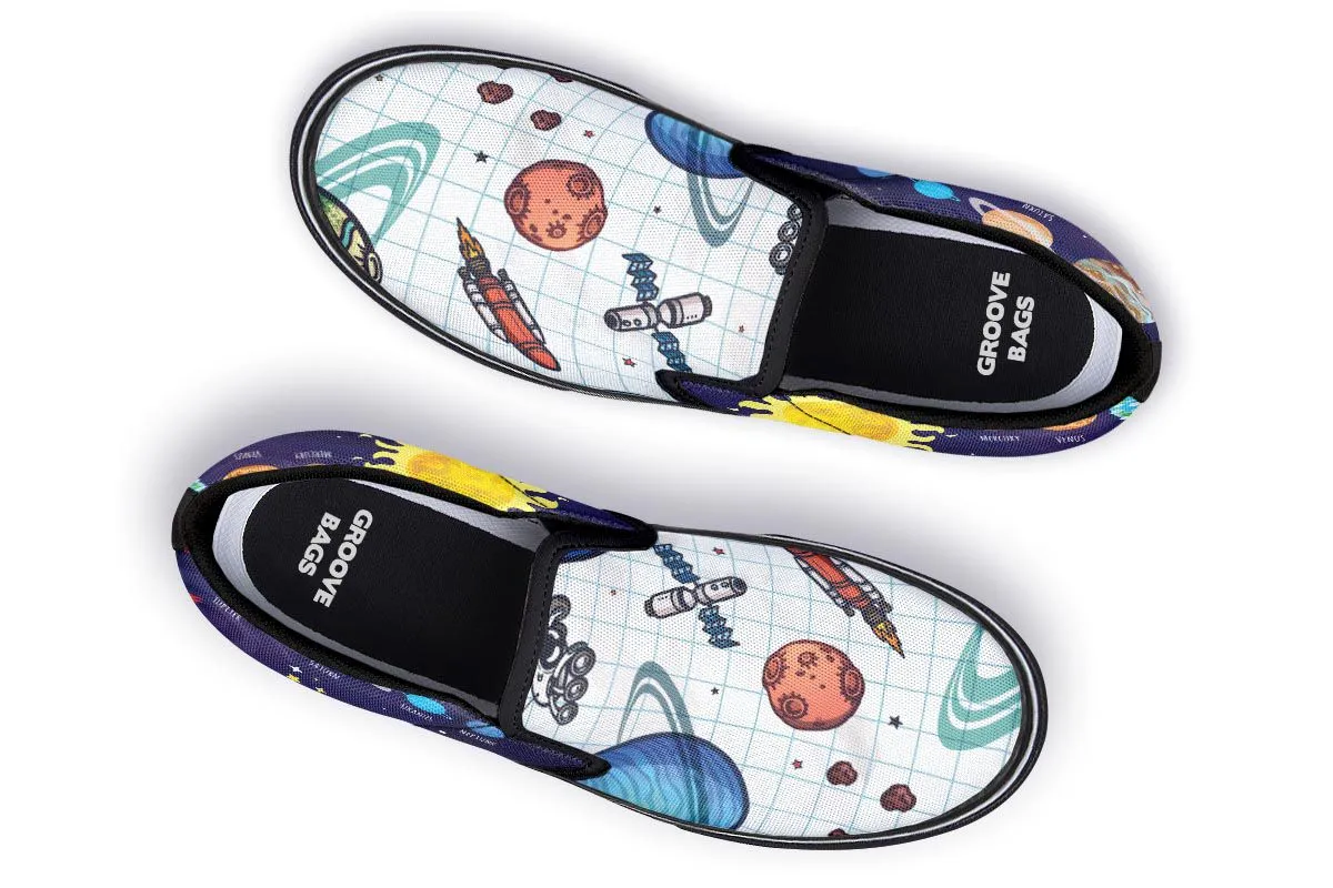 Space Notebook Slip-On Shoes
