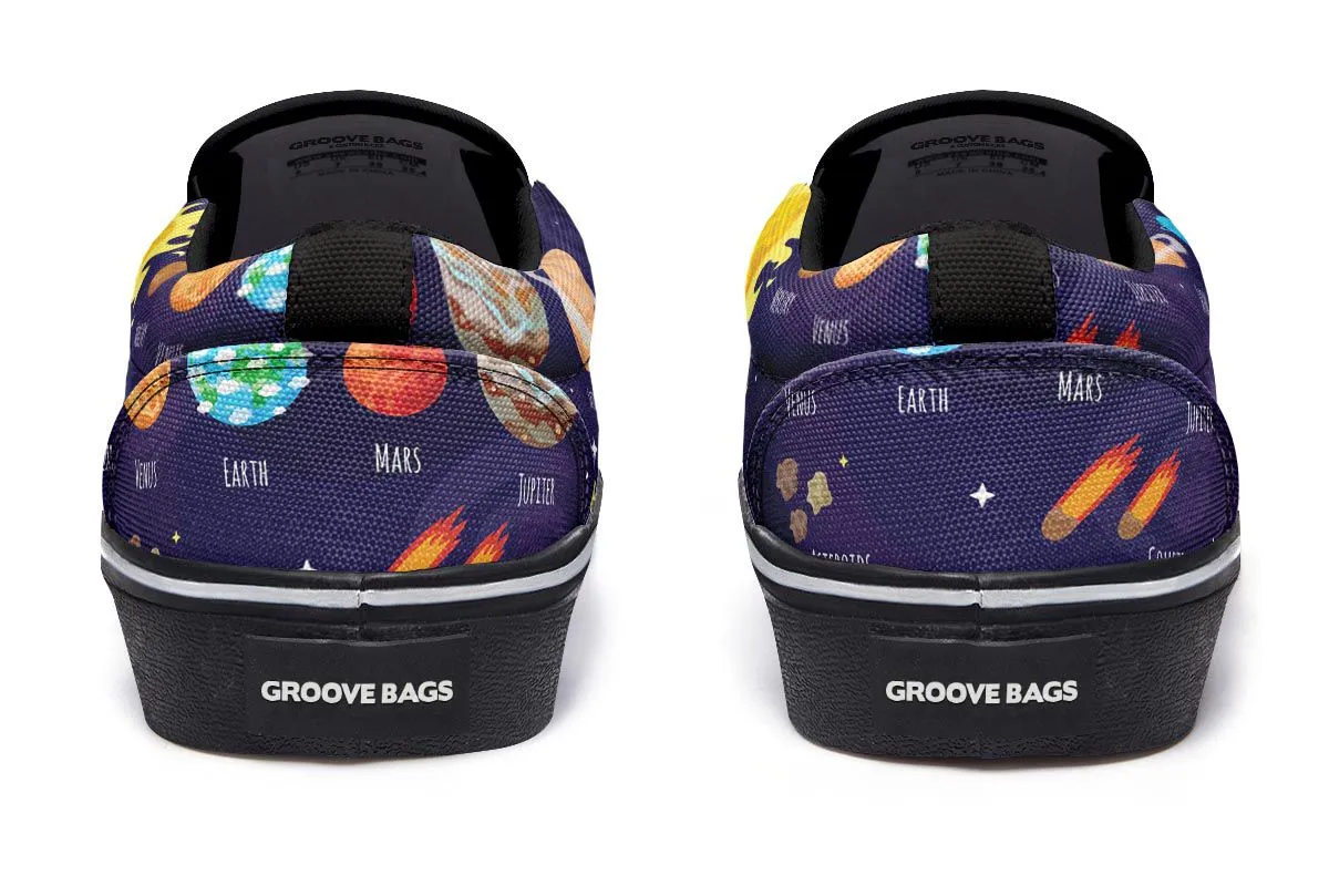 Space Notebook Slip-On Shoes