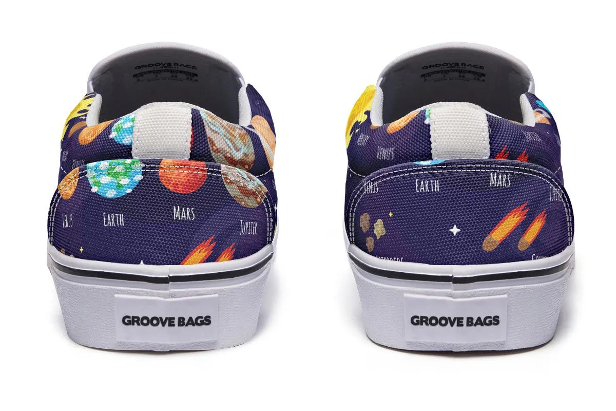 Space Notebook Slip-On Shoes