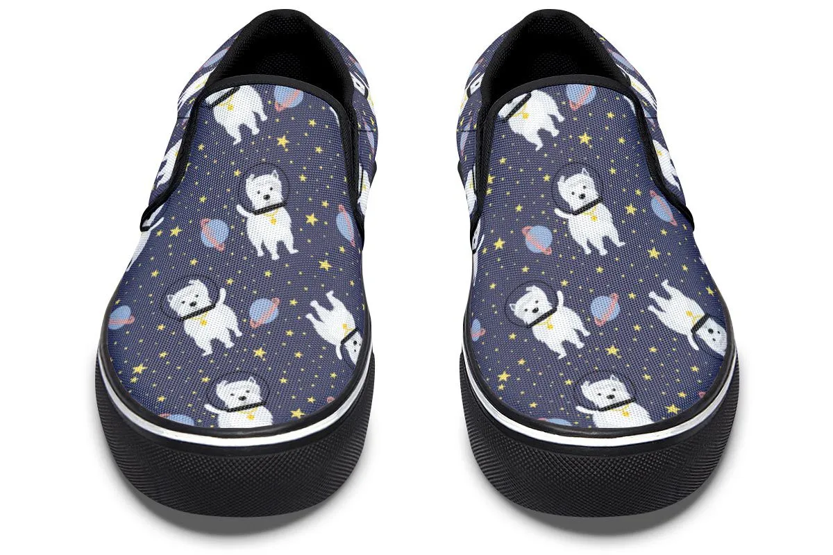 Space Westie Slip-On Shoes