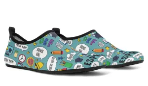 Spanish Teacher Aqua Barefoot Shoes