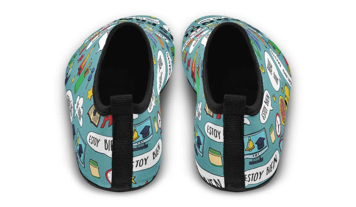 Spanish Teacher Aqua Barefoot Shoes