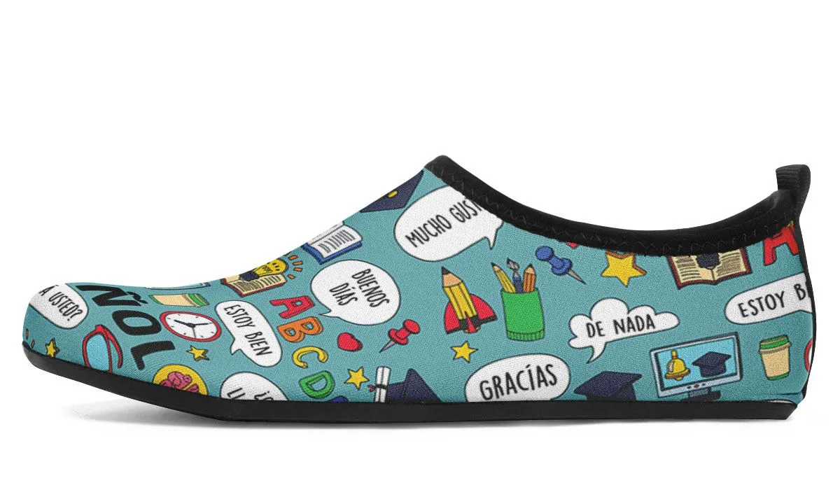 Spanish Teacher Aqua Barefoot Shoes