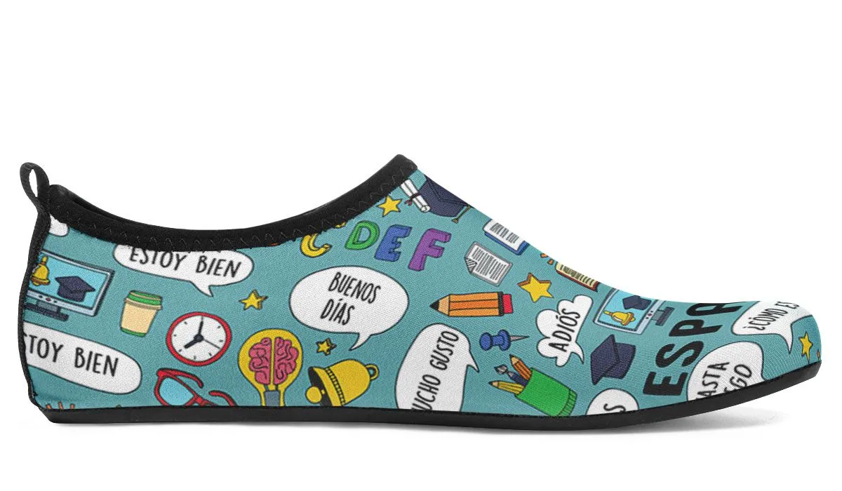 Spanish Teacher Aqua Barefoot Shoes
