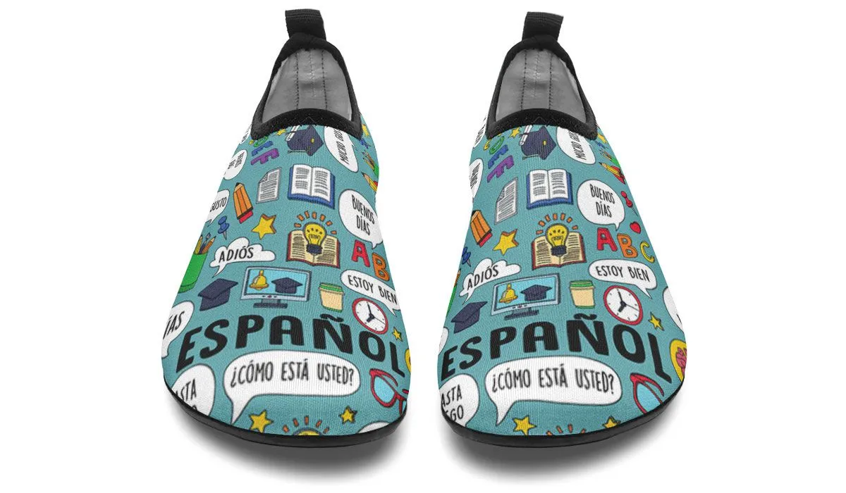 Spanish Teacher Aqua Barefoot Shoes