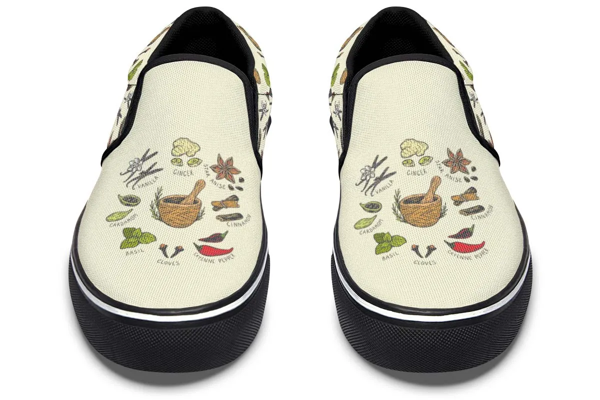Spices Herbs Slip-On Shoes