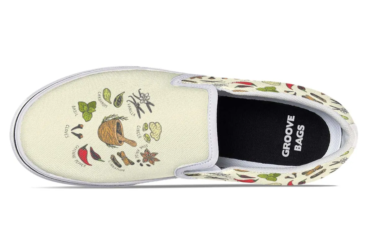 Spices Herbs Slip-On Shoes