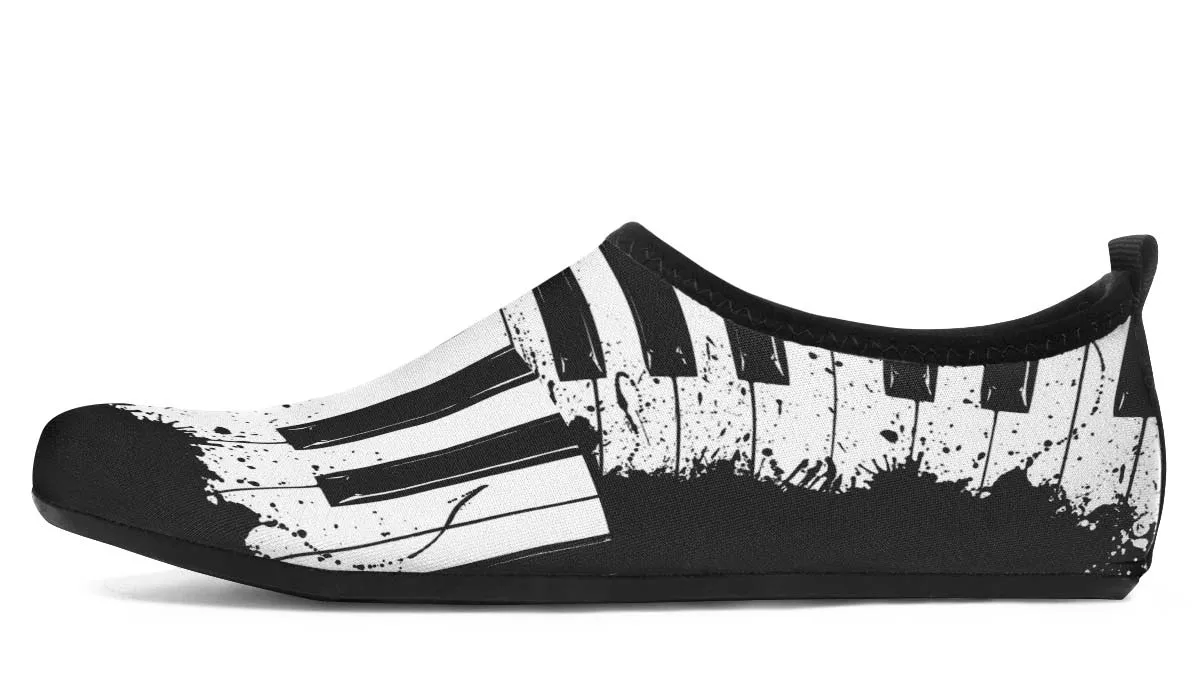 Splatter Piano Aqua Barefoot Shoes