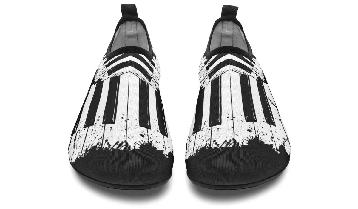 Splatter Piano Aqua Barefoot Shoes