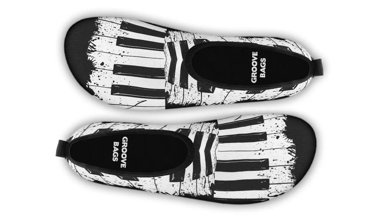 Splatter Piano Aqua Barefoot Shoes
