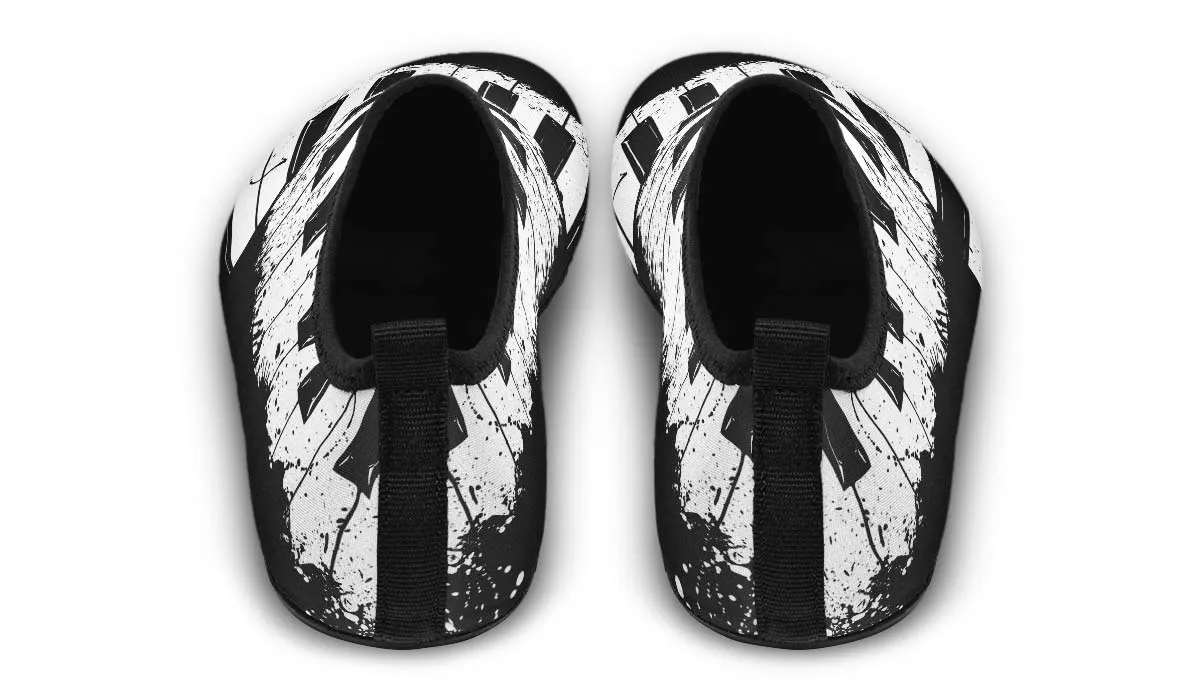 Splatter Piano Aqua Barefoot Shoes