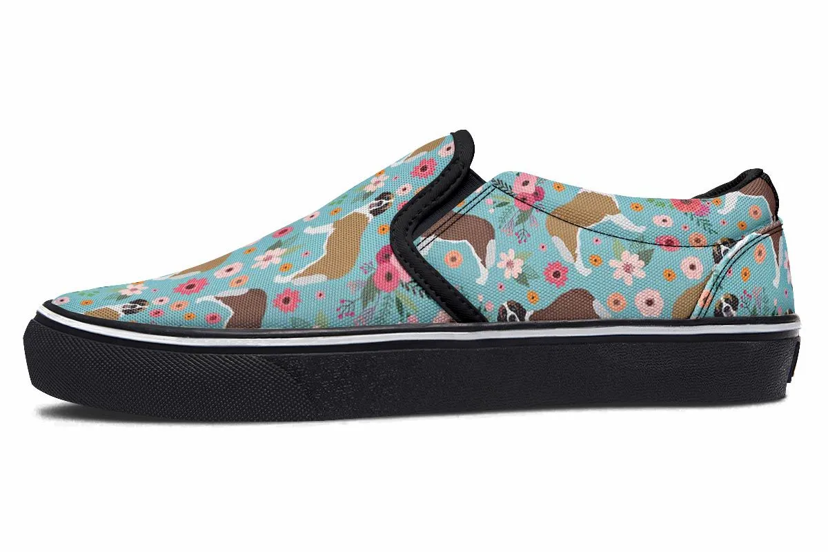 St Bernard Flower Slip-On Shoes