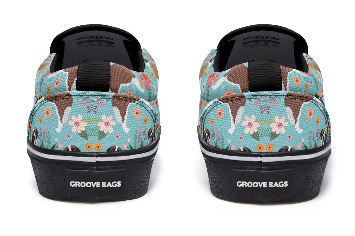St Bernard Flower Slip-On Shoes