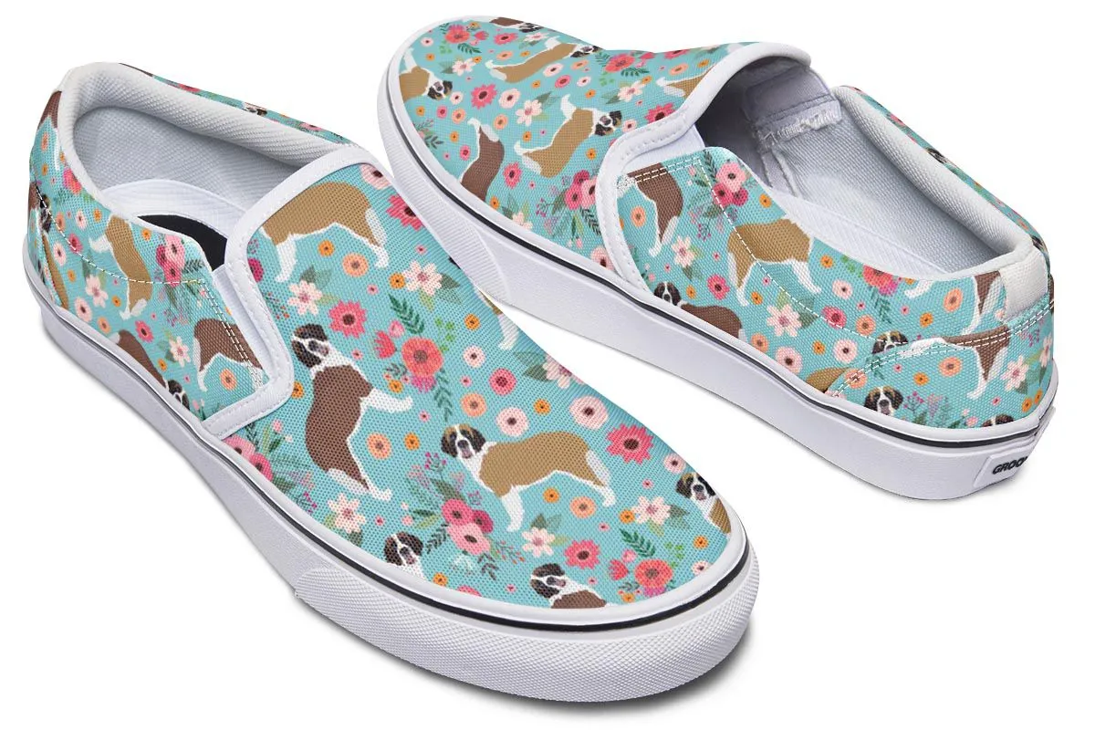 St Bernard Flower Slip-On Shoes