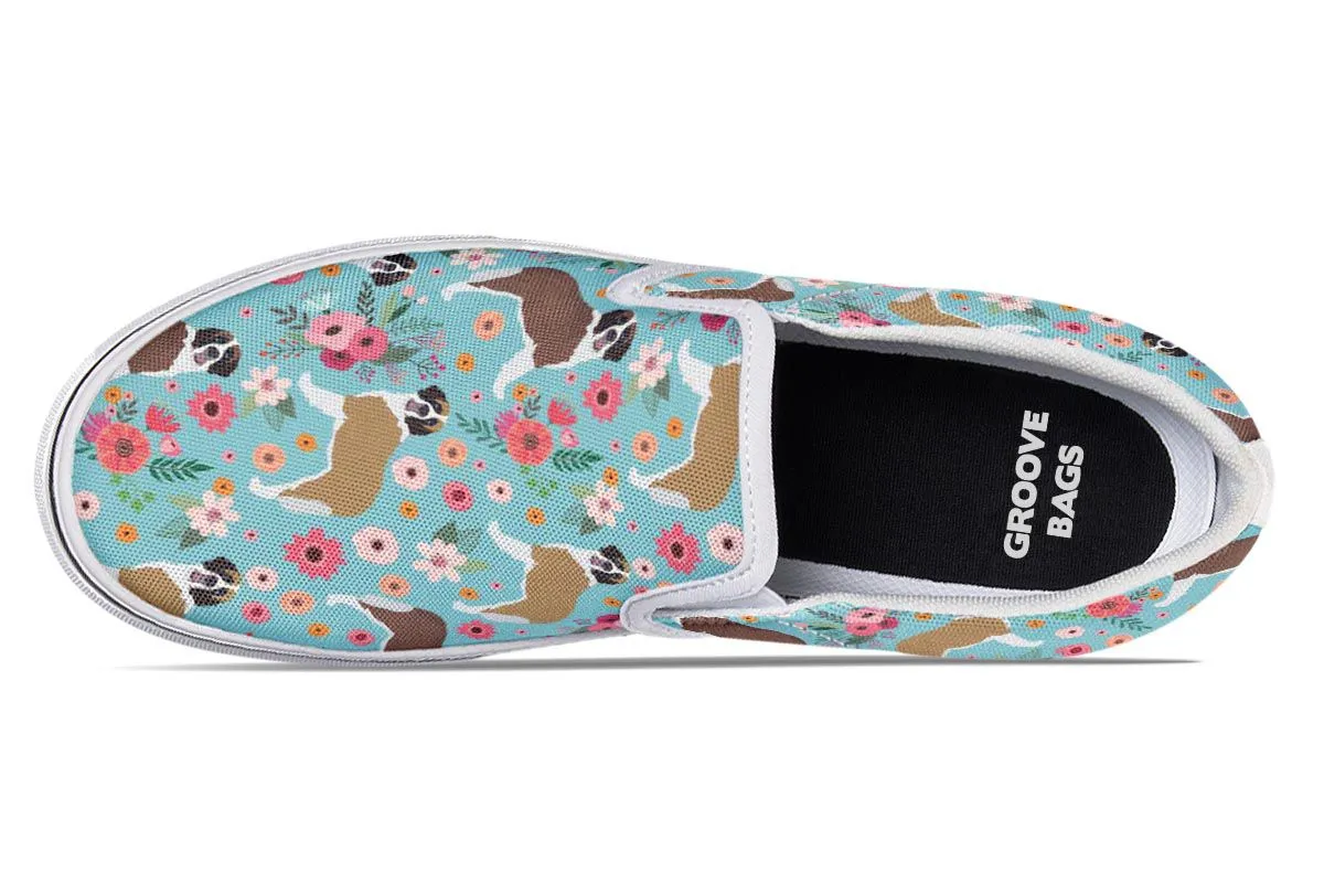 St Bernard Flower Slip-On Shoes