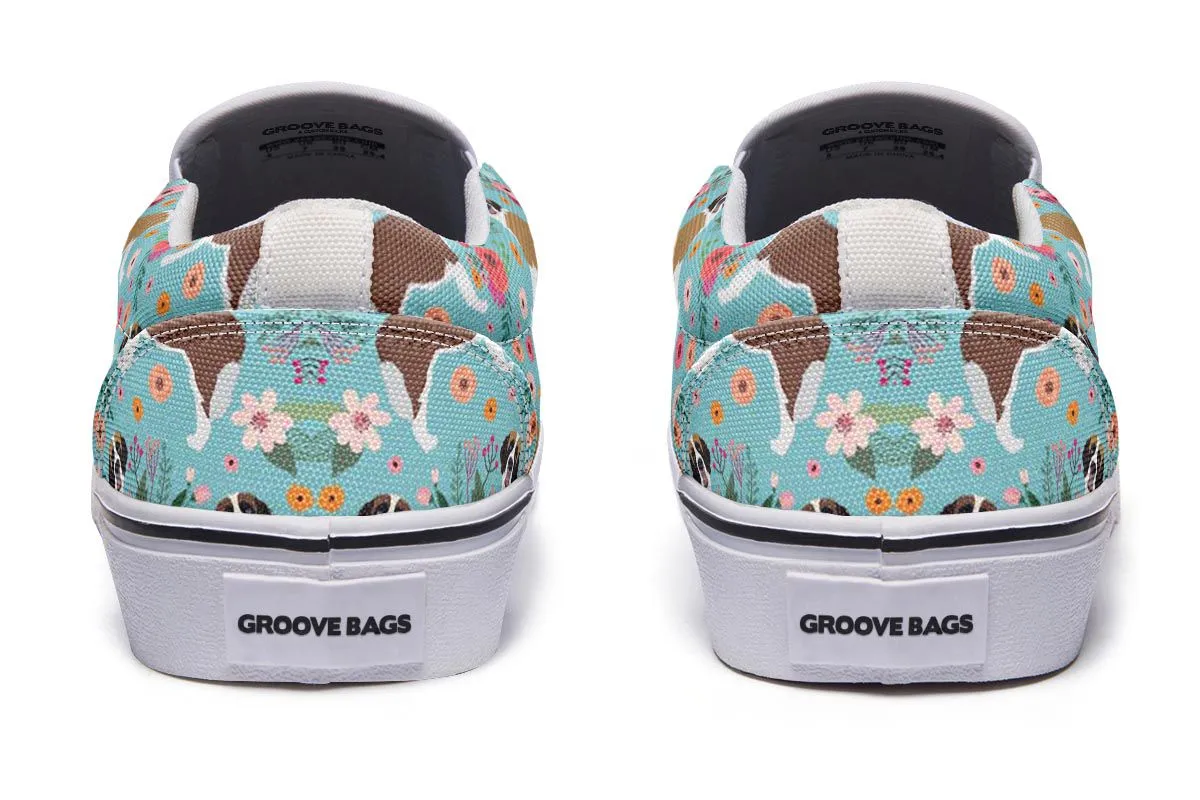 St Bernard Flower Slip-On Shoes