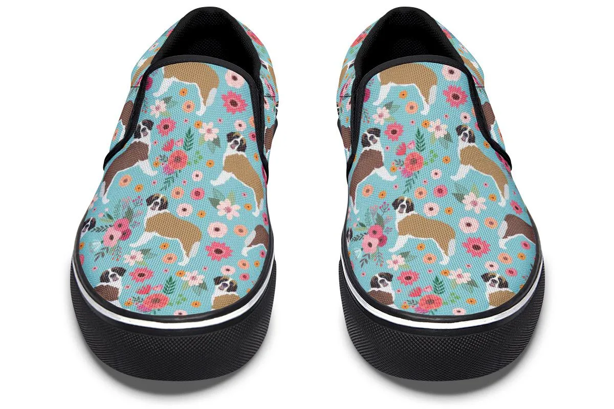 St Bernard Flower Slip-On Shoes