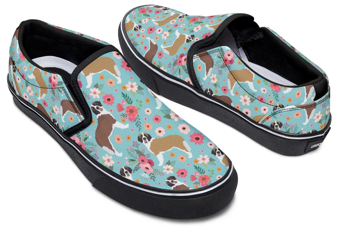 St Bernard Flower Slip-On Shoes