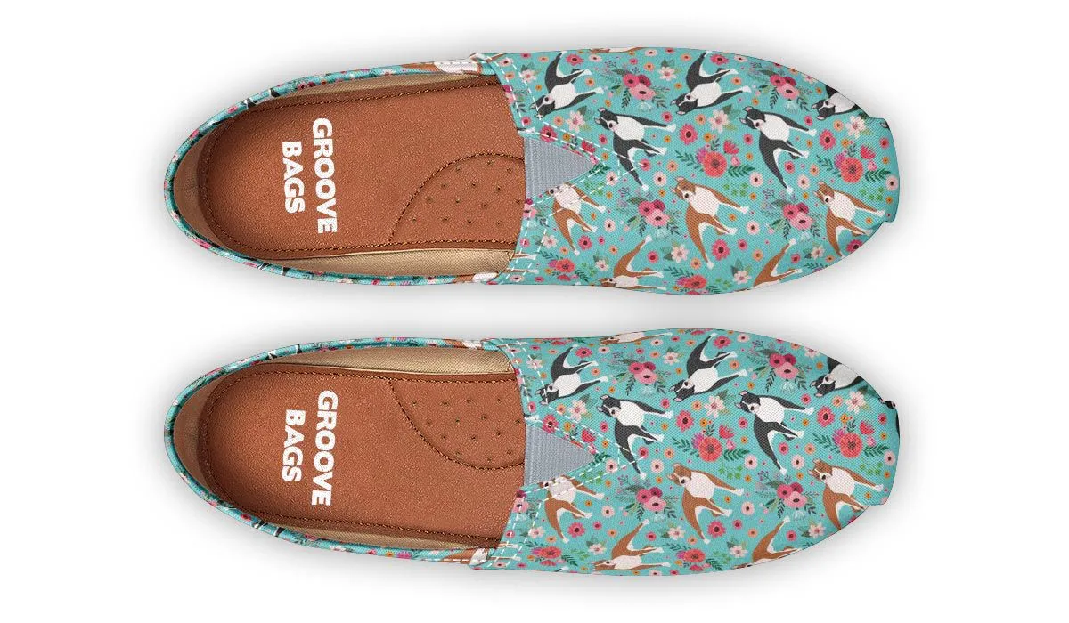 Staffordshire Terrier Flower Casual Shoes