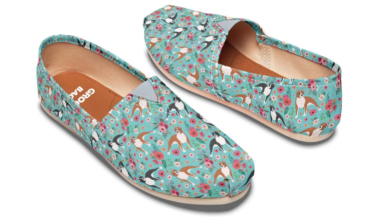 Staffordshire Terrier Flower Casual Shoes