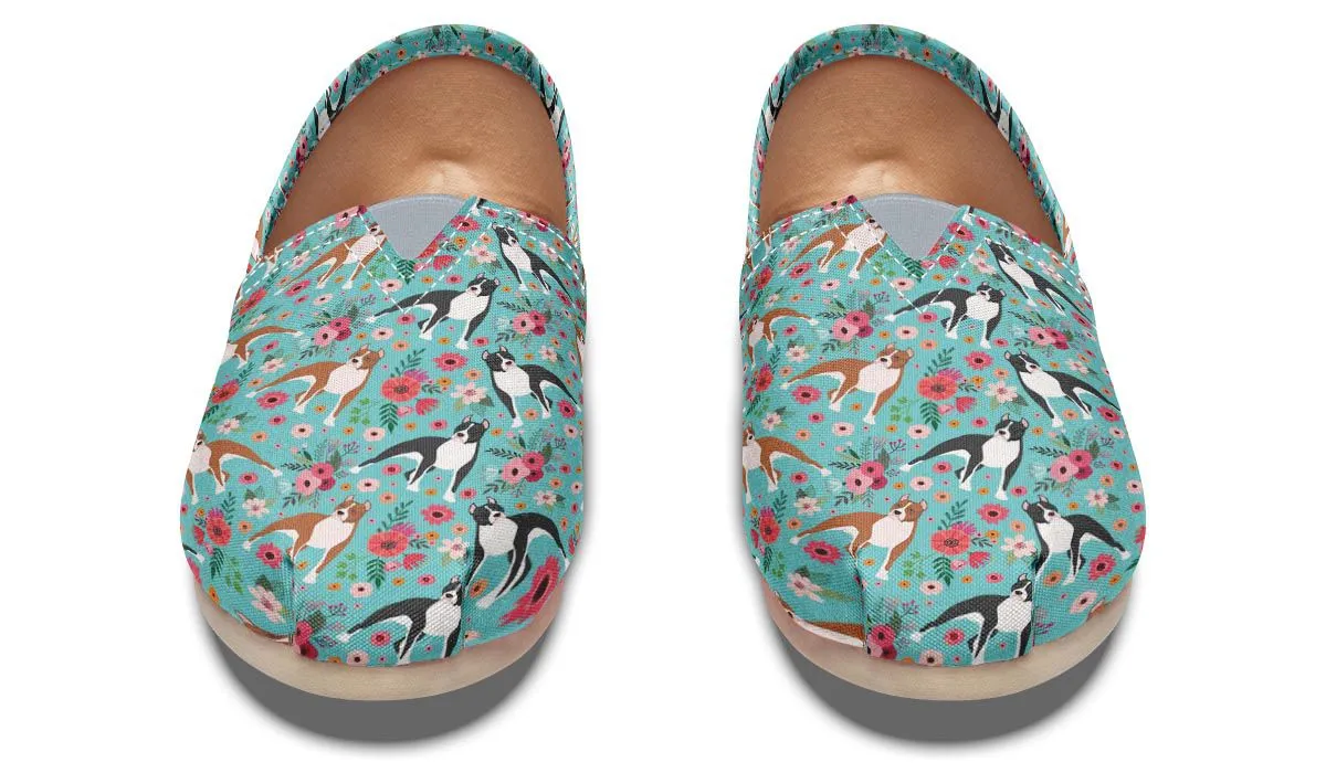 Staffordshire Terrier Flower Casual Shoes