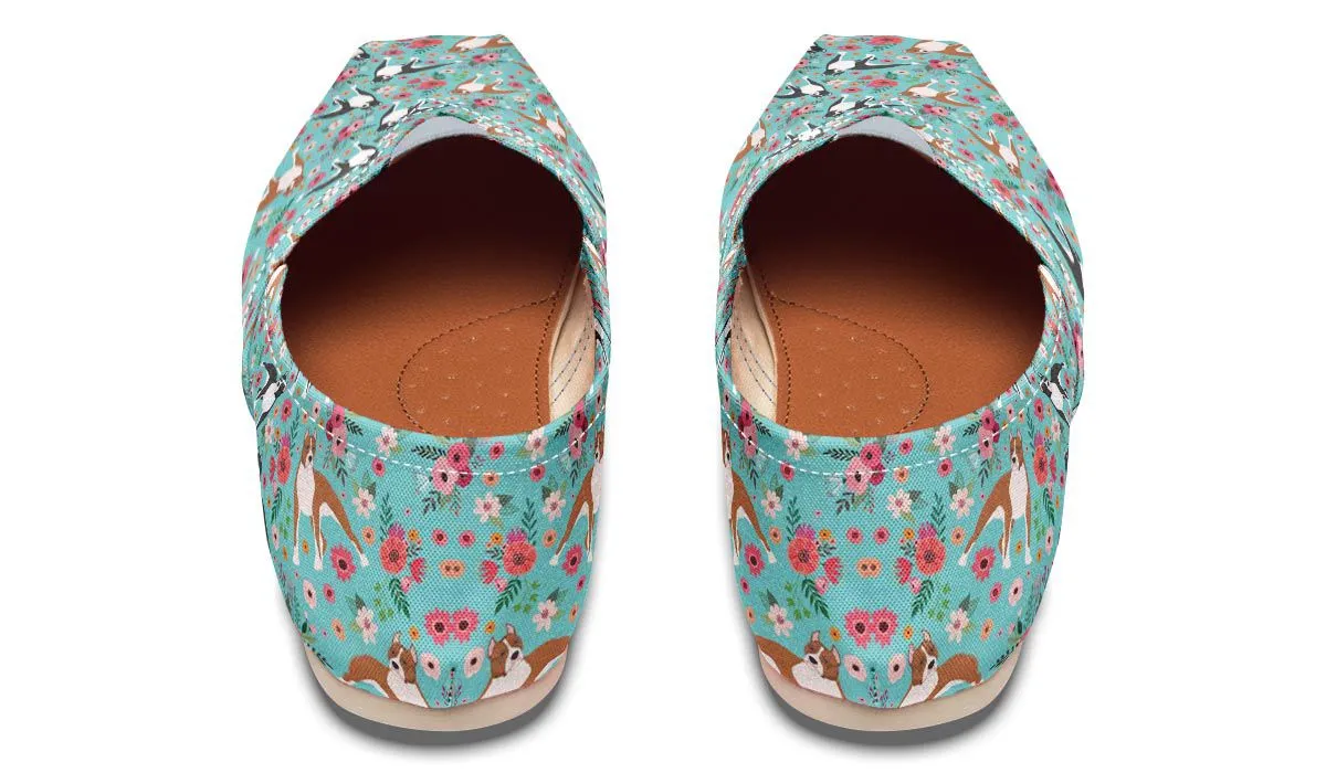Staffordshire Terrier Flower Casual Shoes