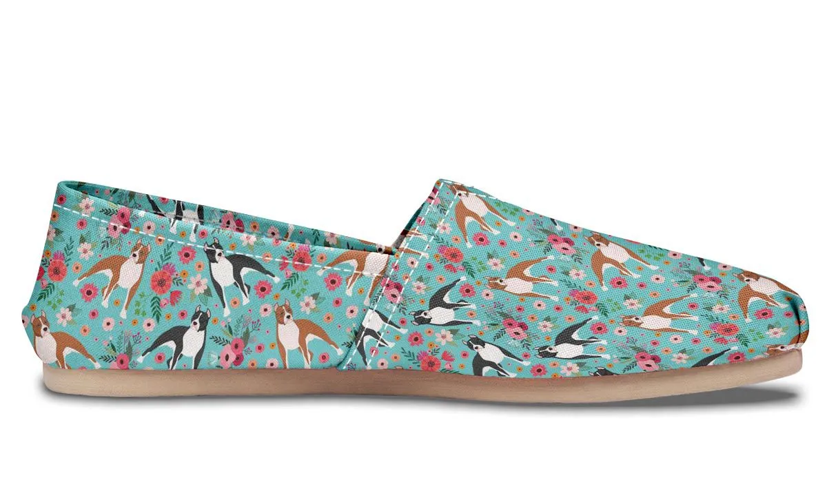 Staffordshire Terrier Flower Casual Shoes