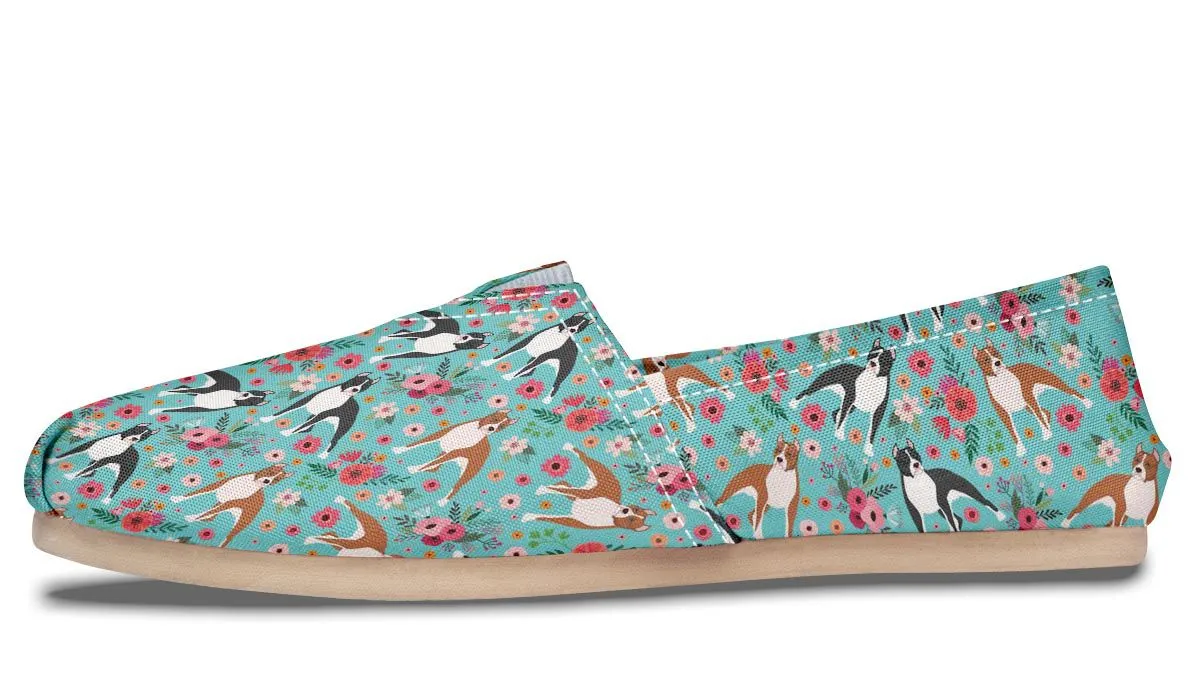 Staffordshire Terrier Flower Casual Shoes