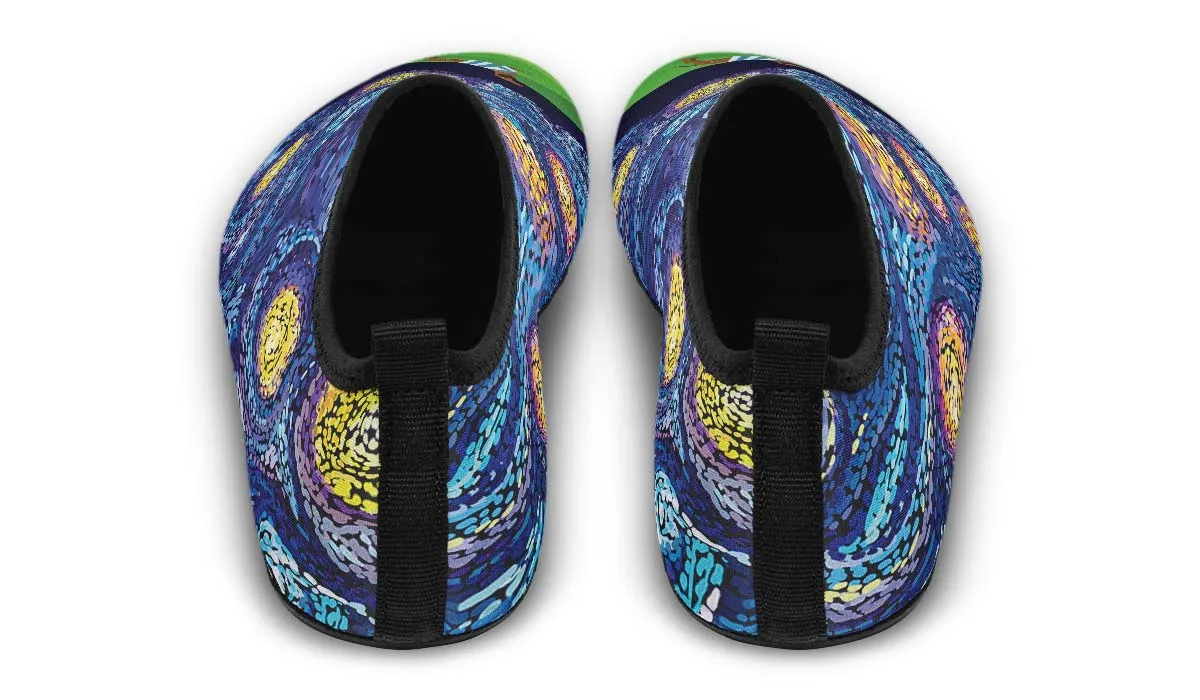 Starry Night Dachshund Aqua Barefoot Shoes