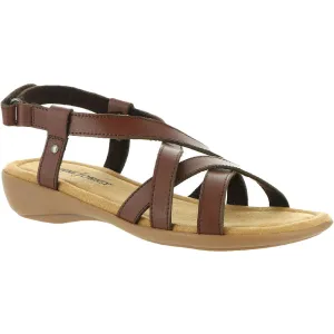 Sunny Slingback Womens Leather Cushioned Footbed Flats